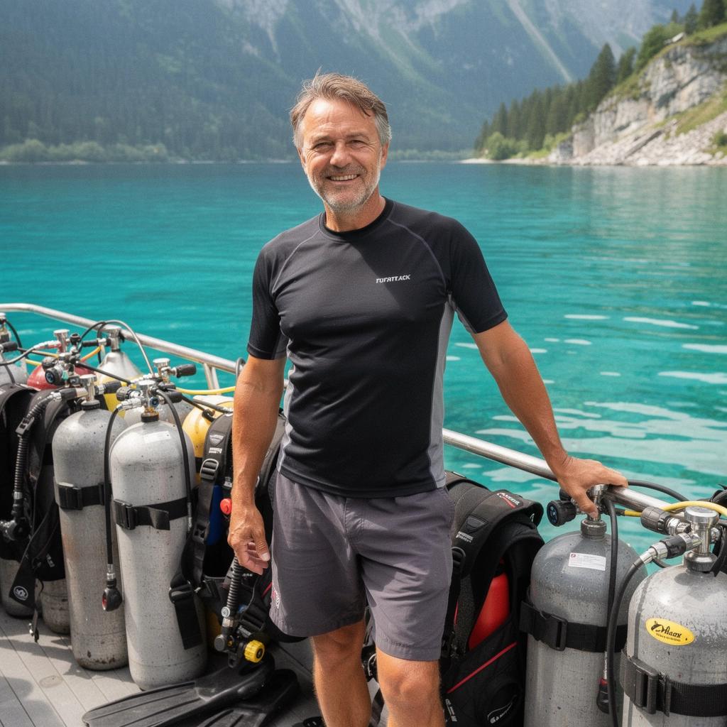 Ein atemberaubendes Unterwasserbild von Fischen in kristallklarem Wasser.